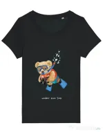 Tricou STANLEY STELLA dama Bear Snorkeling Negru