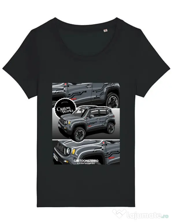 Tricou STANLEY STELLA dama Jeep Renegade Trailhawk Negru