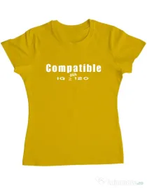 Tricou personalizat dama Tricouri cu mesaje | IQ 120 | CreativeSheep Galben