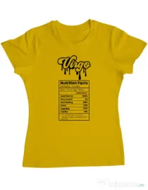 Tricou personalizat dama Zodiac | Fecioara Galben