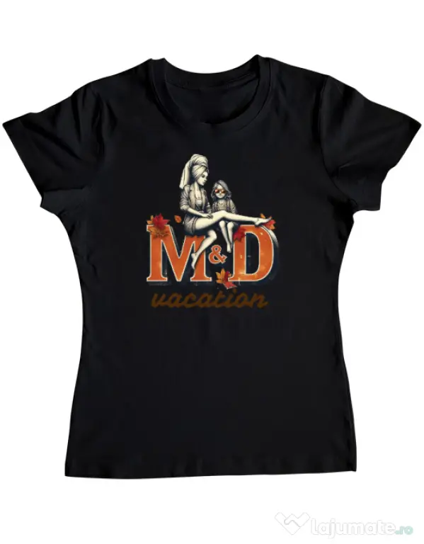 Tricou personalizat dama M&D 22 Negru