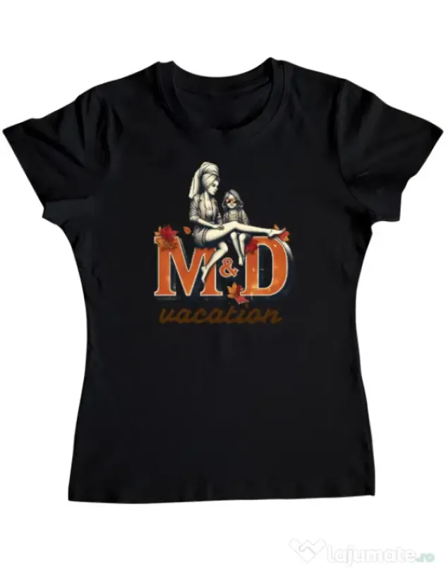 Tricou personalizat dama M&D 22 Negru