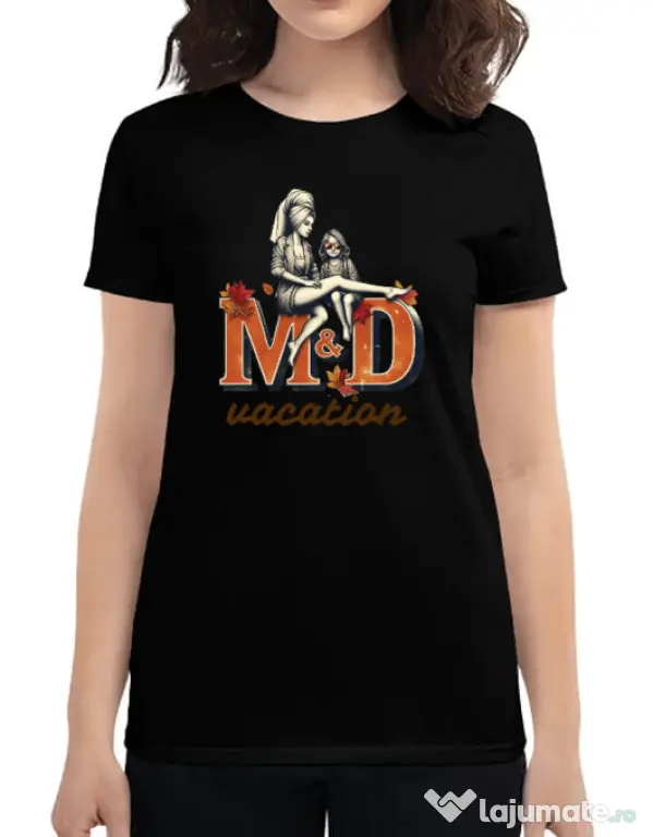 Tricou personalizat dama M&D 22 Negru