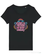 Tricou STANLEY STELLA dama Girls are born in ianuary 2 Negru