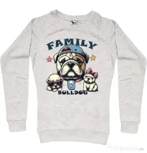 Bluza personalizata dama BULLDOG 16 Migdala melanj