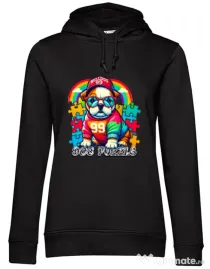 Hanorac dama cu gluga BULLDOG 101 Negru
