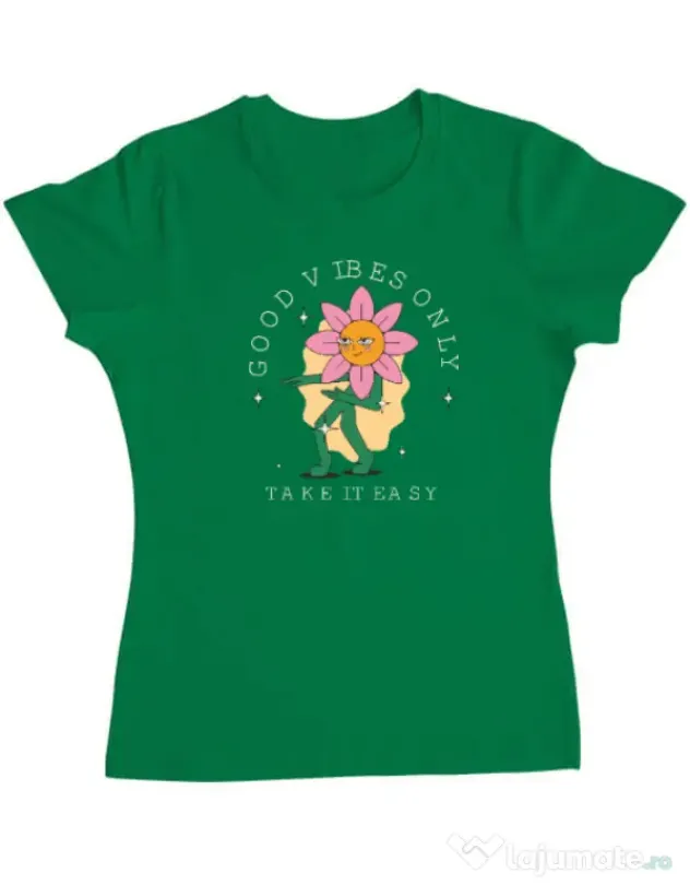 Tricou personalizat dama M&D 29 Verde mediu