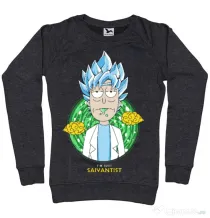 Bluza ADLER dama I'm just saiyantist Negru melanj