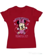 Tricou ADLER dama Absolvire Minnie Mouse Rosu