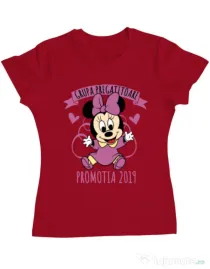 Tricou ADLER dama Absolvire Minnie Mouse Rosu