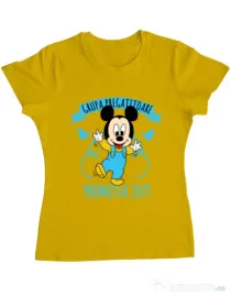 Tricou ADLER dama Absolvire Mickey Mouse Galben