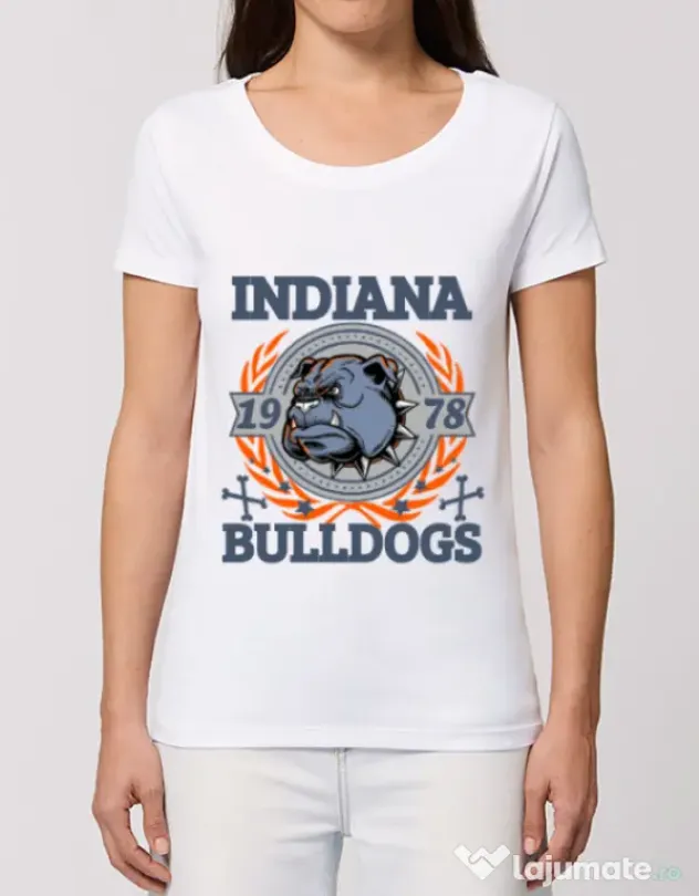 Tricou STANLEY STELLA dama Indiana Bulldogs Alb