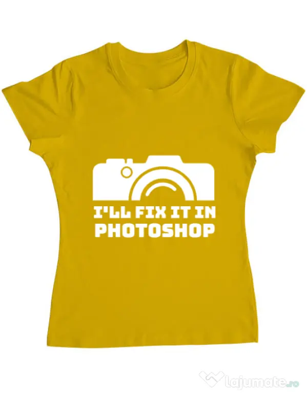 Tricou ADLER dama I’ll fix it Galben