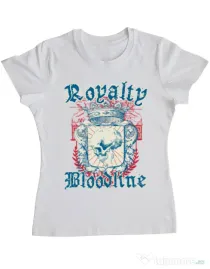 Tricou ADLER dama Royalty bloodline Alb