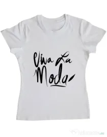 Tricou ADLER dama Viva la moda Alb