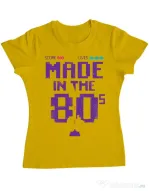 Tricou ADLER dama Made in the 80s Galben