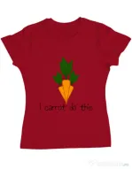 Tricou ADLER dama I carrot do this Rosu