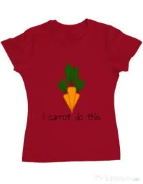 Tricou ADLER dama I carrot do this Rosu