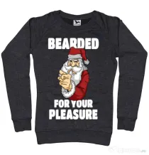 Bluza ADLER dama Bearded for your pleasure Negru melanj