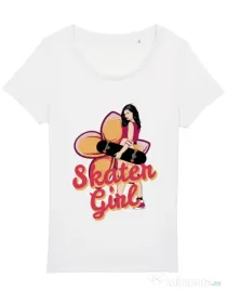 Tricou STANLEY STELLA dama Skater Girl Alb