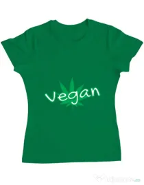 Tricou ADLER dama Vegan Verde mediu