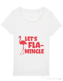 Tricou STANLEY STELLA dama Let’s flamingle Alb