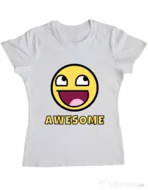 Tricou ADLER dama Awesome Alb