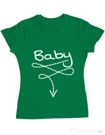 Tricou ADLER dama Baby Verde mediu
