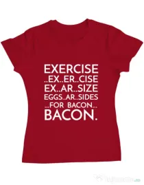 Tricou ADLER dama Exercise Rosu