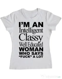 Tricou ADLER dama Classy Woman Alb