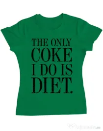 Tricou ADLER dama Diet coke Verde mediu