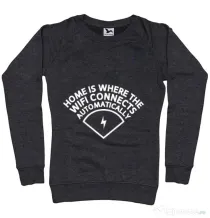 Bluza ADLER dama Home wifi Negru melanj