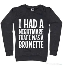 Bluza ADLER dama I had a nightmare Brunette Negru melanj