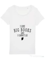 Tricou STANLEY STELLA dama I like big books Alb