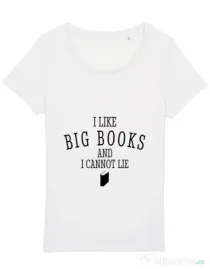 Tricou STANLEY STELLA dama I like big books Alb