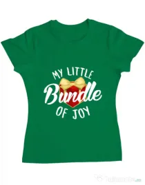 Tricou ADLER dama Bundle of joy Verde mediu