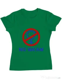 Tricou ADLER dama No ma'am Verde mediu