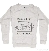 Bluza ADLER dama Old school stereo Migdala melanj
