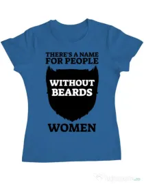 Tricou ADLER dama People without beards Albastru azuriu