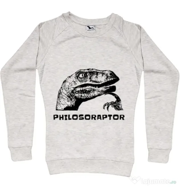 Bluza ADLER dama Philosoraptor Migdala melanj