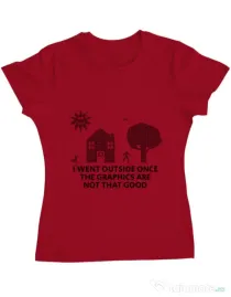 Tricou ADLER dama Reality graphics Rosu