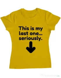 Tricou ADLER dama The last one Galben