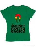 Tricou ADLER dama Magnet pentru gagici Verde mediu