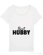 Tricou STANLEY STELLA dama Best hubby Alb