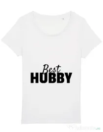 Tricou STANLEY STELLA dama Best hubby Alb