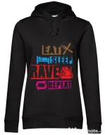 Hoodie dama cu gluga Raver Negru