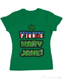 Tricou ADLER dama Free Mary Jane Verde mediu
