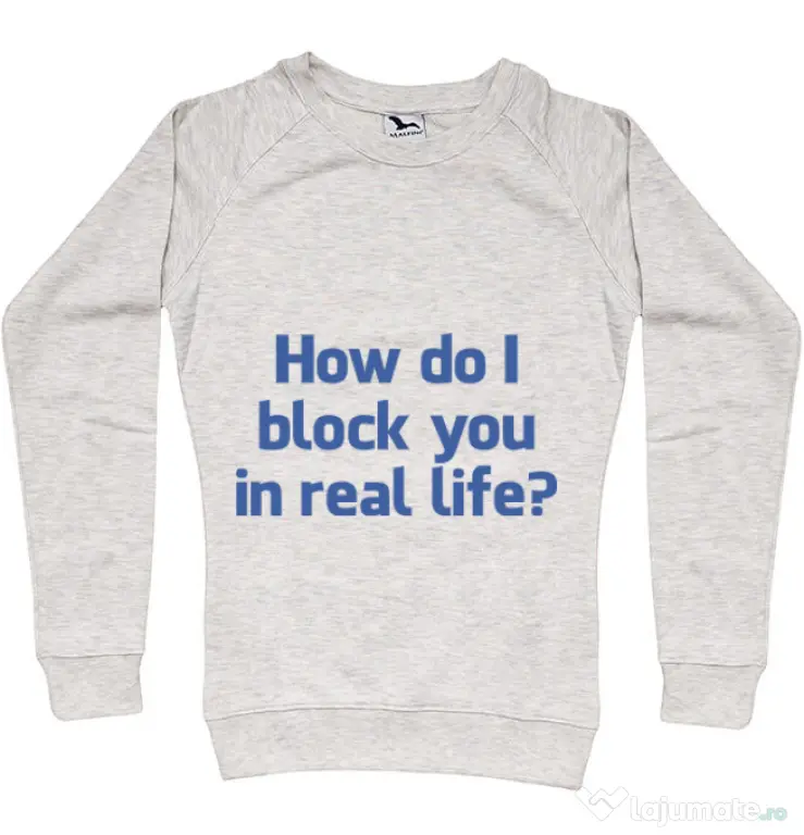 Bluza ADLER dama How do I block you Migdala melanj