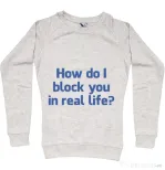 Bluza ADLER dama How do I block you Migdala melanj