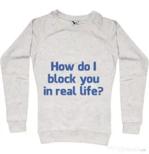 Bluza ADLER dama How do I block you Migdala melanj